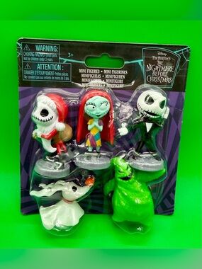 Disney The Nightmare Before Christmas Mini Figure Set - Red, Green, White, Black